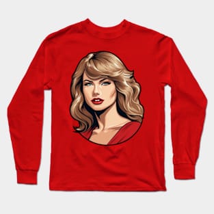 Taylor Swift Art Long Sleeve T-Shirt